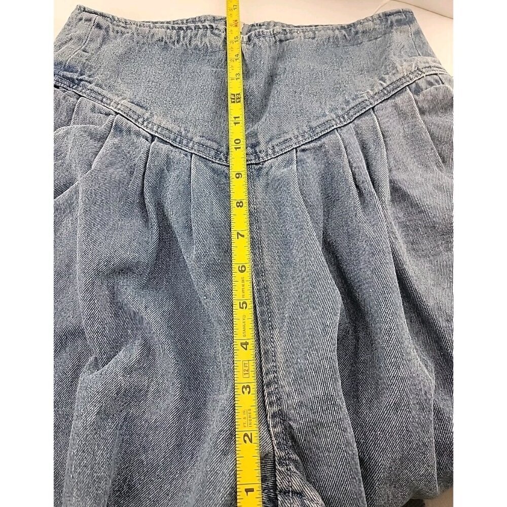 Missguided Tall High Waisted Corset Pleated Balloon Jeans Light Wash Size 6 - Picture 6 of 10